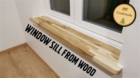 How To Make A Wooden Window Sill - YouTube