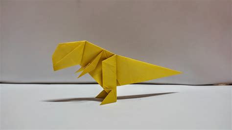 Origami T-Rex Easy Step By Step - YouTube