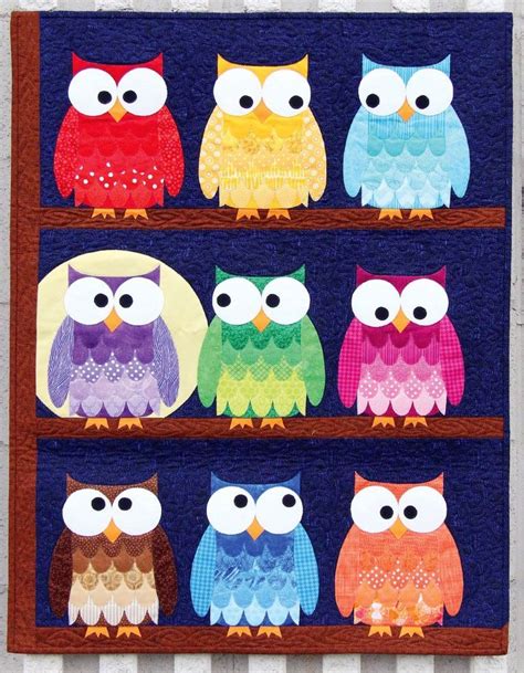 Hootsville Row quilt sewing pattern from Sassafras Lane Designs – Owl ...