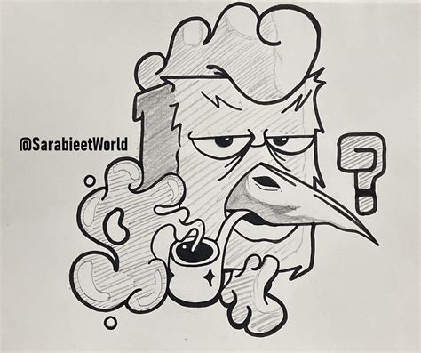 Funny Graffiti Character Tutorial | Easy graffiti drawings, Graffiti ...