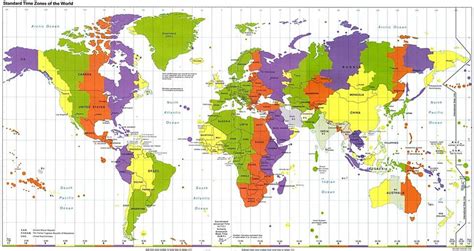 Time Zones | Time zone map, World time zones, Blank world map