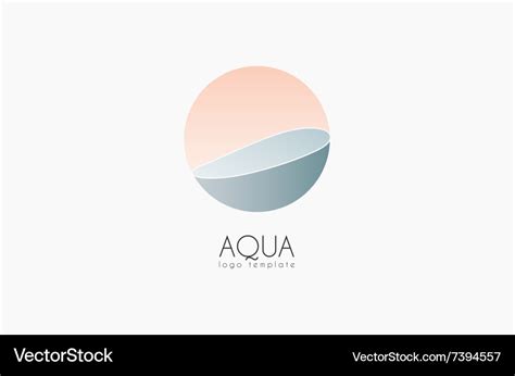 Aqua logo logo template water logo spa logo Vector Image