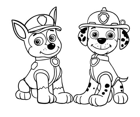 Paw Patrol Marshall Drawing at GetDrawings | Free download