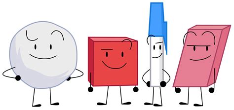 Pen And Eraser From Bfdi