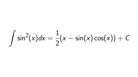 What is the integral of sin^2(x)? - Epsilonify