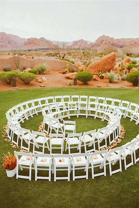 4 Creative Ways to Set Up Your Wedding Ceremony Chairs