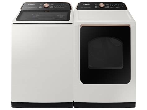 5.5 cu. ft. Extra-Large Capacity Smart Top Load Washer in Ivory ...