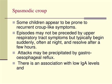 Spasmodic Croup Treatment - Get Images