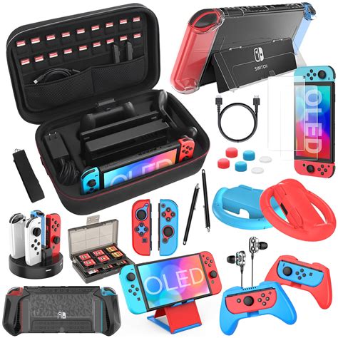 HEYSTOP Switch OLED Accessories Bundle 28 in 1 Compatible with Nintendo ...