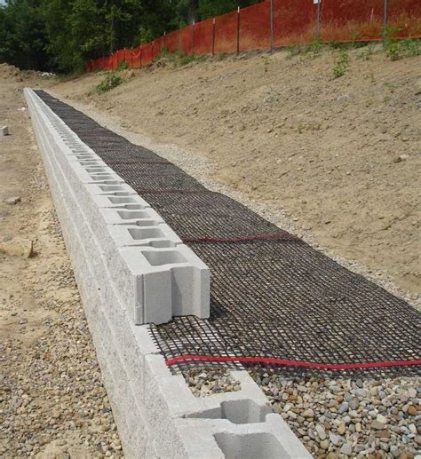 Geogrid for block retaining wall | Landscaping retaining walls ...