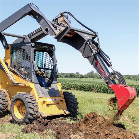 GreyWolf™ Skid Steer 12" Bucket Backhoe | GreyWolf™ Attachments