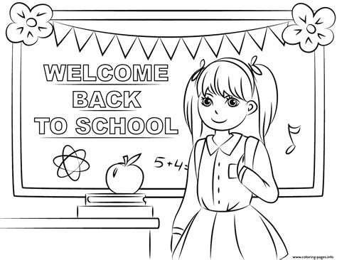 Welcome Back To School Happy Pencil Coloring Page | Images and Photos ...