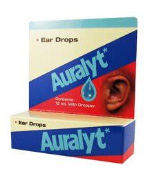 Auralyt Ear Drops – Earwax removal aid – Carbamide Peroxide 6.5% 12ml ...