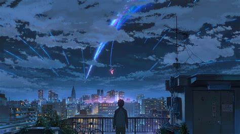 Your Name wallpaper, Kimi no Na Wa, Makoto Shinkai , starry night HD ...