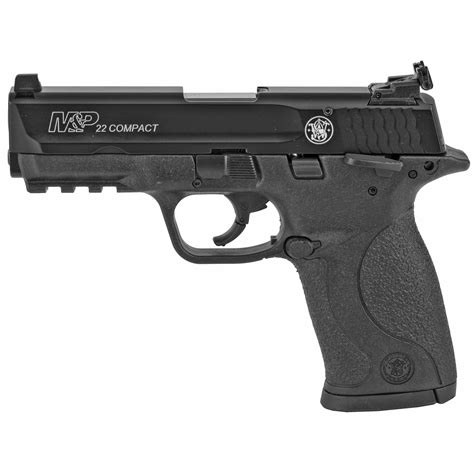 Smith & Wesson M&P22 Compact 22LR Pistol, Threaded Barrel, Black ...