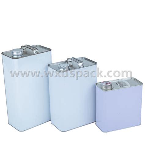 Rectangular F style Tin Cans with Various Metal Lids - Desheng