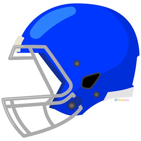 FREE Blue Football Helmet Clipart (PNG file) | Pearly Arts