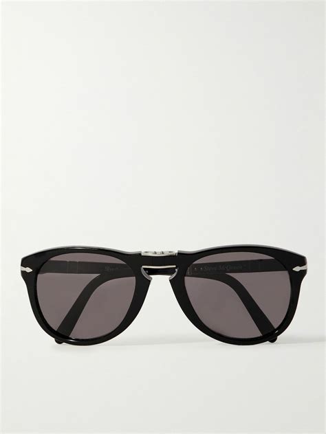 Persol - Steve McQueen D-Frame Folding Acetate Sunglasses Persol