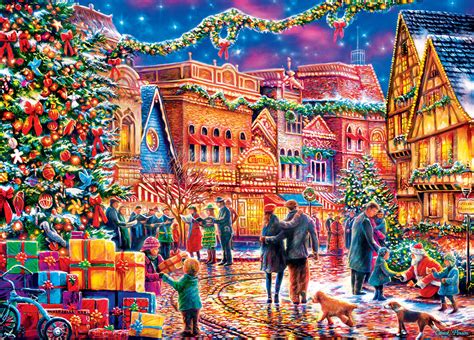 Village Square, 1000 Pieces, MasterPieces | Puzzle Warehouse