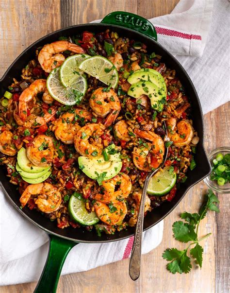 Mexican Shrimp | Healthy Mexican Shrimp with Rice