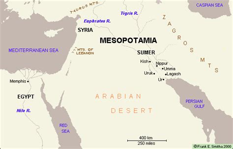 Sumer Civilization Map