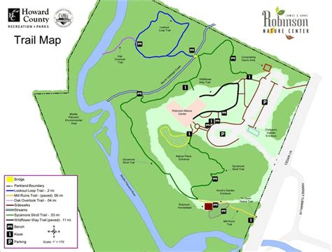 Cincinnati Nature Center Trail Map - 2024 Schedule 1