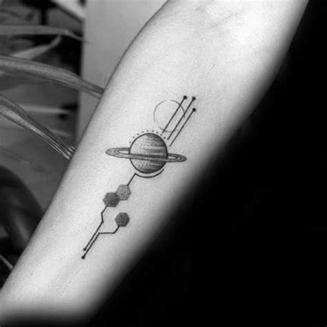 60 Saturn Tattoo Designs For Men - Planet Ink Ideas