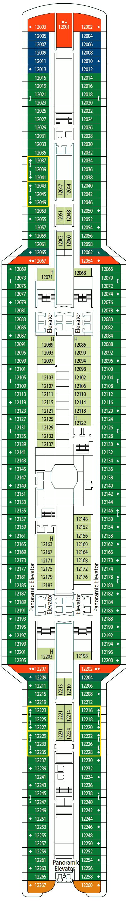 MSC Seaside deck plans - Cruiseline.com