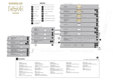 The Galeries Lafayette map - Map of The Galeries Lafayette (France)