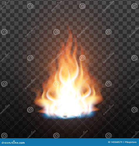 Animation Stage of Bright Realistic Fire Vector Stock Vector ...