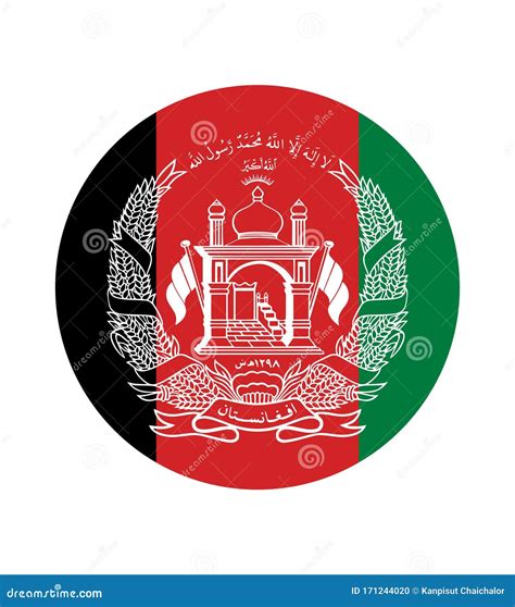 The National Of Afghanistan Flag With Corona Virus Or Bacteria Stock ...