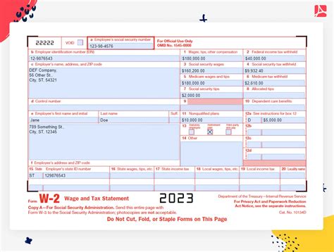 Printable W 2 Form Irs Printable W2 Form