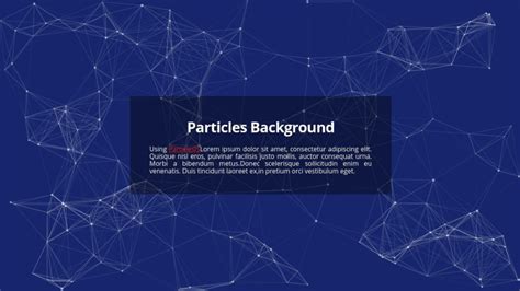 Particles Background using Particle.js | Particles.js Background ...