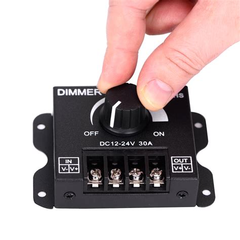 DC 12V-24V PWM LED Lighting Dimming Device LED Strip Dimmer 30A ...