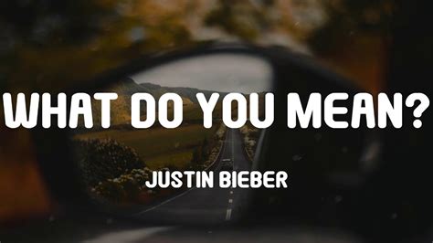 Justin Bieber - What Do You Mean? (Lyrics) - YouTube