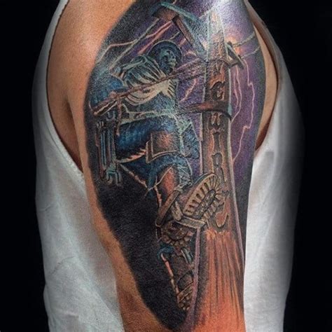 50 Lineman Tattoos For Men - Electrical Design Ideas