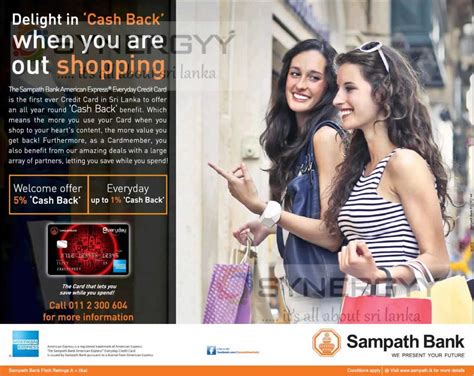 The Sampath Bank American Express Credit Card Cash Back Offers – SynergyY