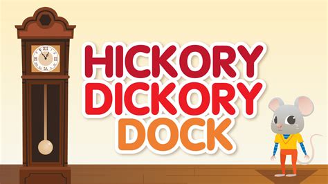 Hickory Dickory Dock | Nursery Rhymes Song with Lyrics | Animated ...