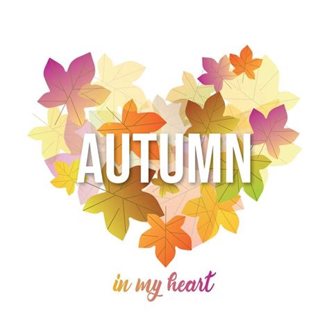 Premium Vector | Autumn in my heart