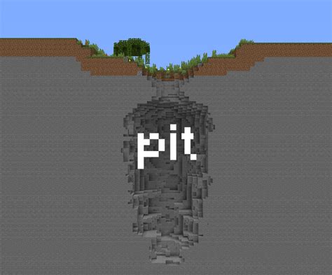 Download «The Pit» (1 mb) map for Minecraft