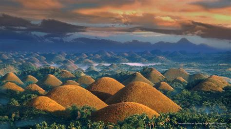 Chocolate Hills at Sunrise, Bohol Island, Philippines #Asia #2K # ...