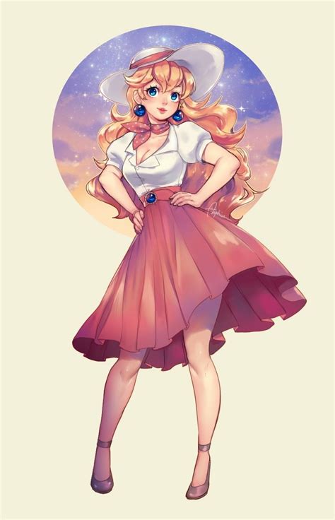 Fashion Peach full by @ayshiun | Super mario art, Mario art, Peach mario