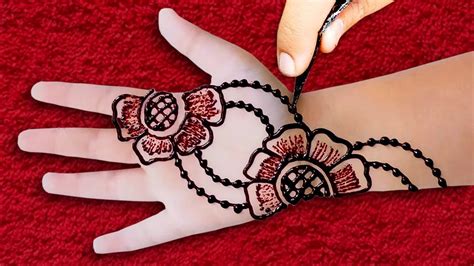 Easy mehndi design for baby hand | Mehndi 4 Beginners | mehandi designs ...