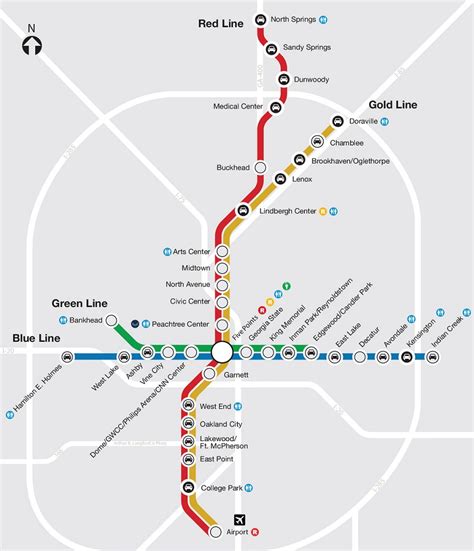 Navigating Atlanta: A Comprehensive Guide To The MARTA Train Map - Map ...