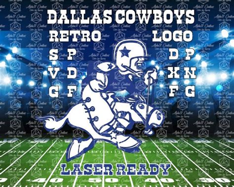 Dallas Cowboys Retro Logo, Throwback Logo, SVG File, Laser File, Laser ...