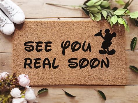 "See You Real Soon" Disney Welcome Doormat | Disney Doormats | POPSUGAR ...