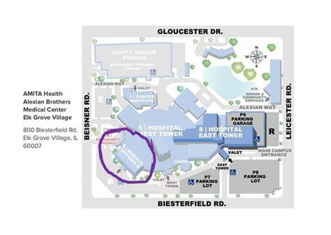 Alexian Brothers Hospital Campus Map - United States Map