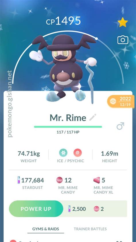 Mr. Rime - Pokemon Go