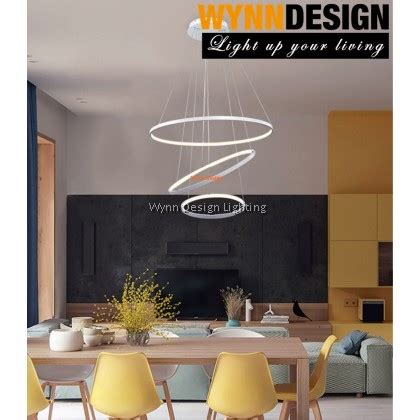 Wynn Design Hanging Light LED Circular 3 Layer Pendant Lamp Modern ...