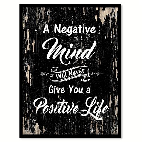 A negative mind will never give you a positive life Inspirational Quote ...